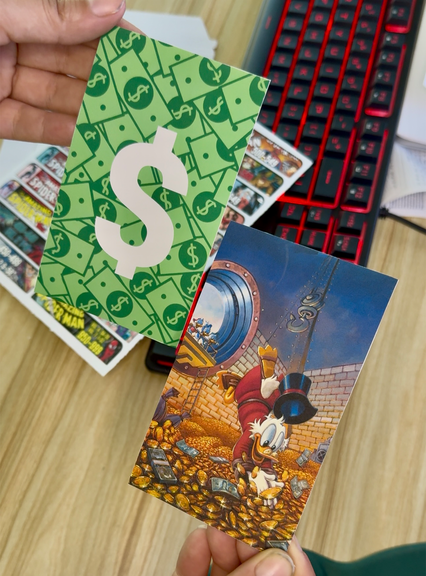 Custom Index Card for BCW Short Comic Book Bin