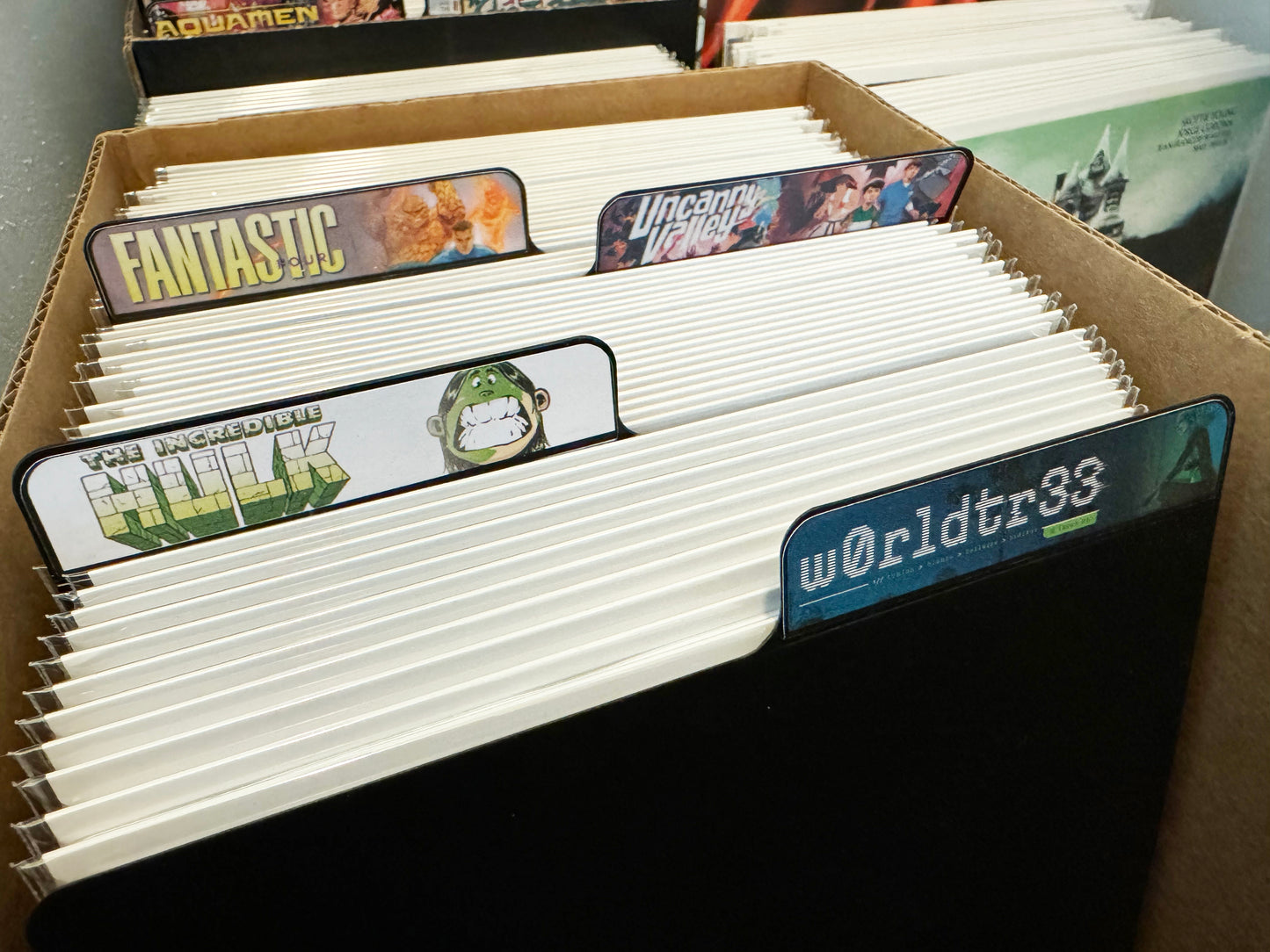 Custom Comic Books Divider Labels