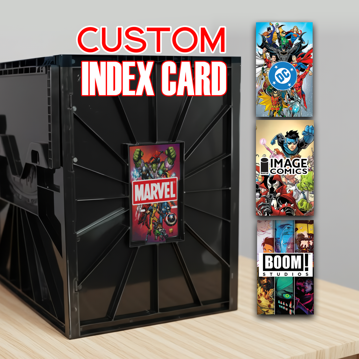 Custom Index Card for BCW Short Comic Book Bin