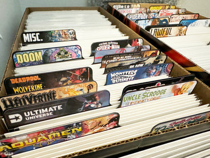 Custom Comic Books Divider Labels